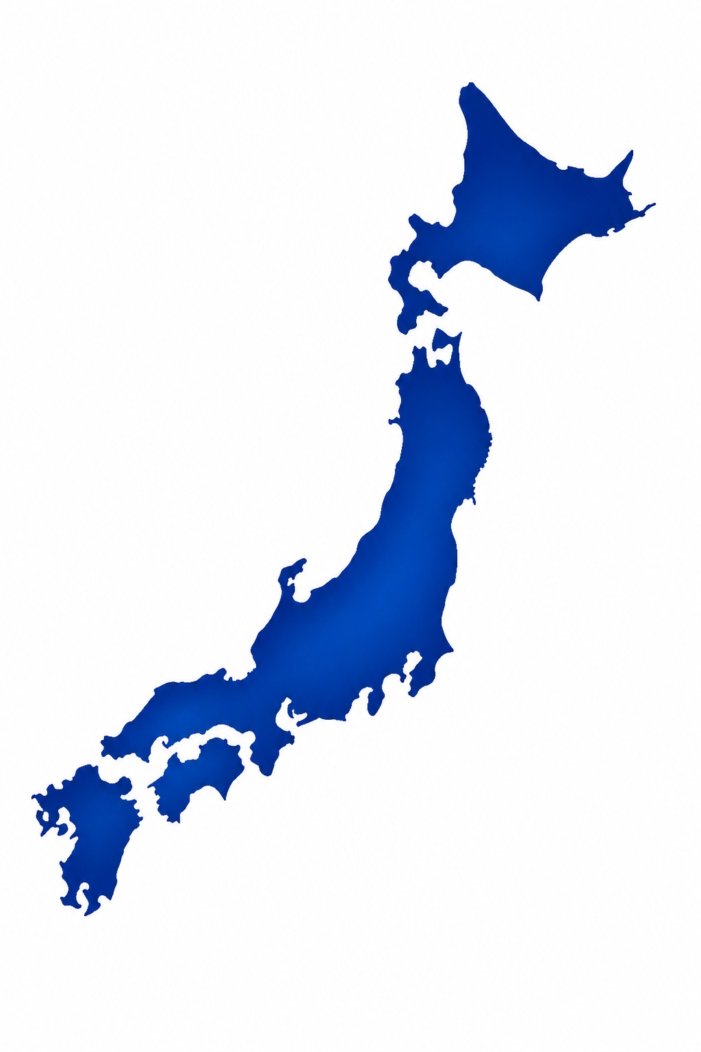 沖縄を除く全国各地への輸送対応を表す日本地図